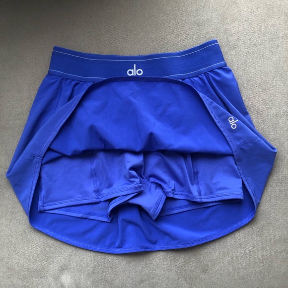 Alo Yoga Match Point Tennis Skirt Alo Blue S - Picture 4 of 7